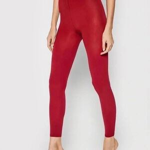 Max Mara cherry red bodycon  leisure slim dressy fitted side zip skinny pants 38